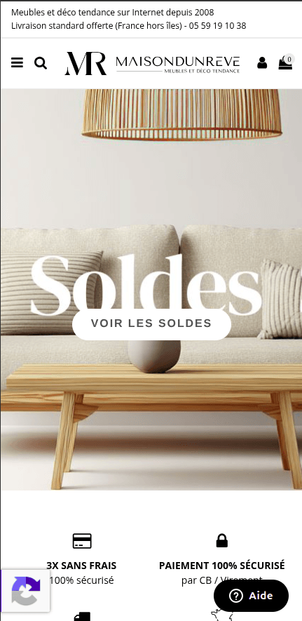 Sur mesure sur Magento 2 — rendu mobile