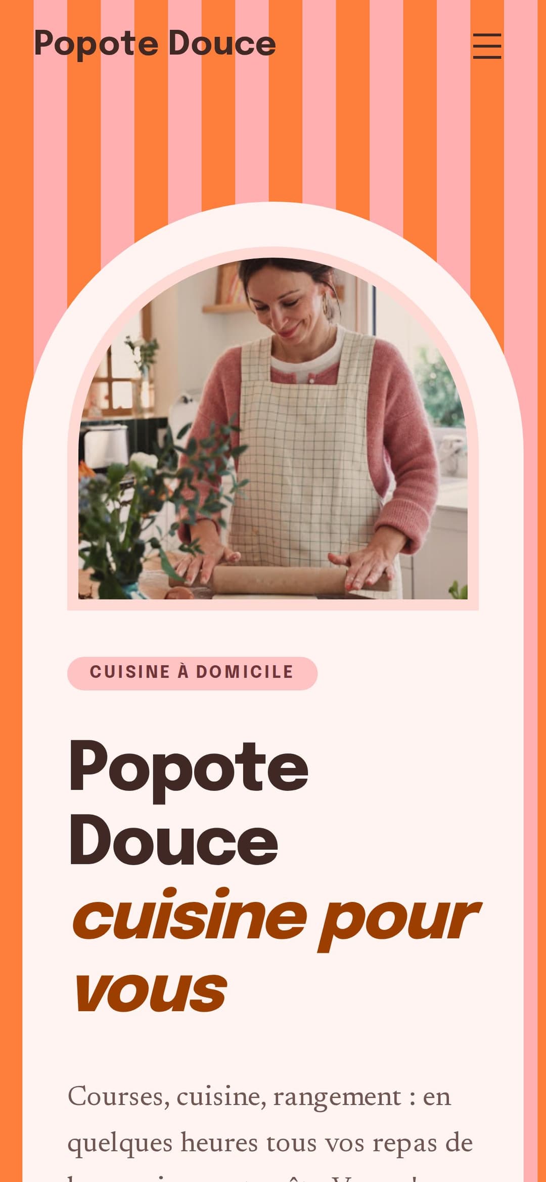 Une vitrine éditable de bout en bout — rendu mobile